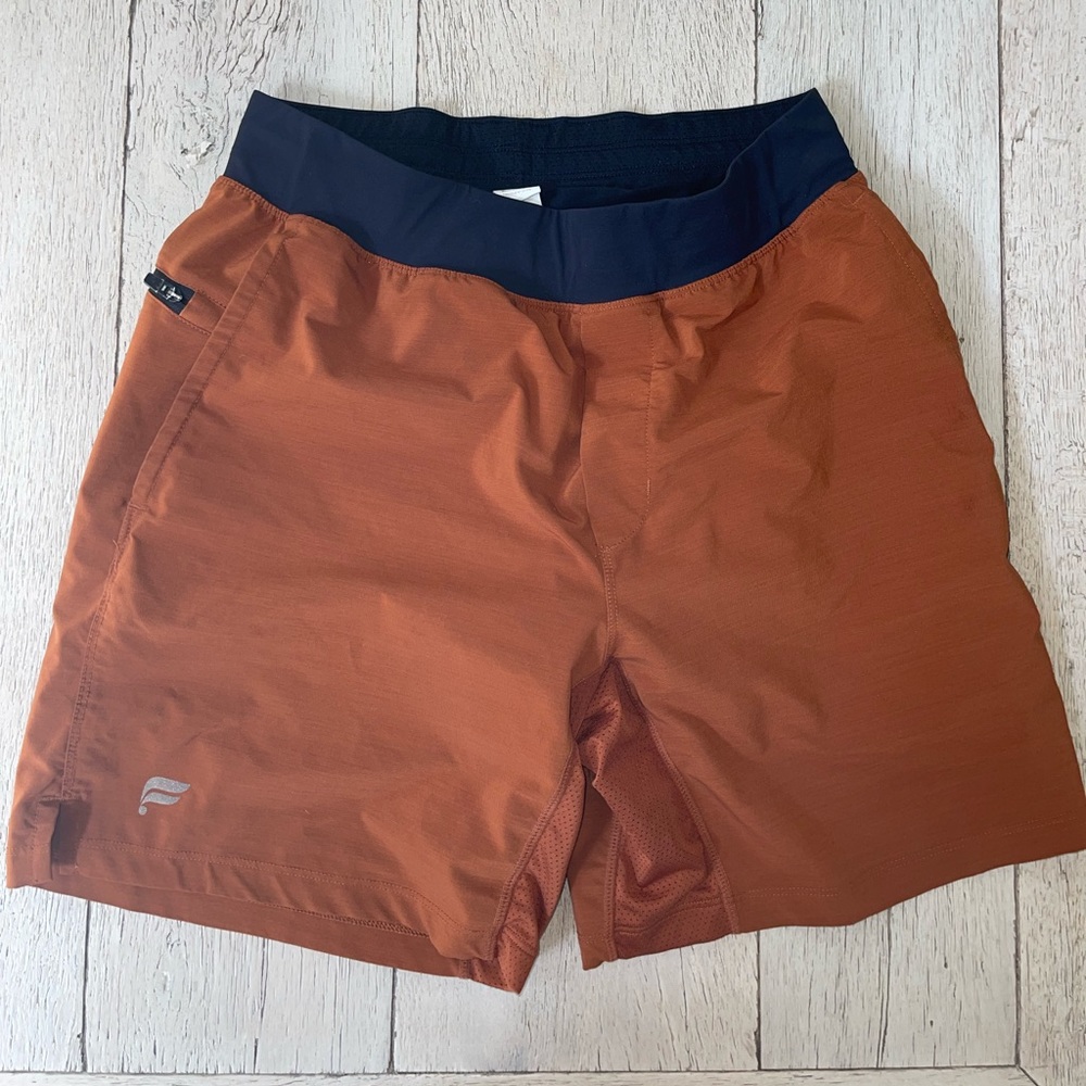 Upgrade Your Gym Wardrobe: Fabletics Orange Gym Shorts (Used Size S)